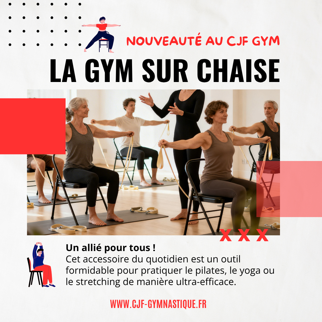 NOUVEAUTÉ ! Venez testez la gym sur chaise