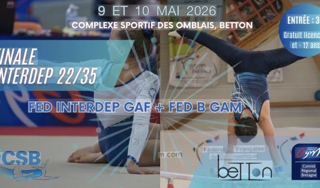 Compétition Inter-Départementale GAM Fed B – GAF Fed A Inter-dép.