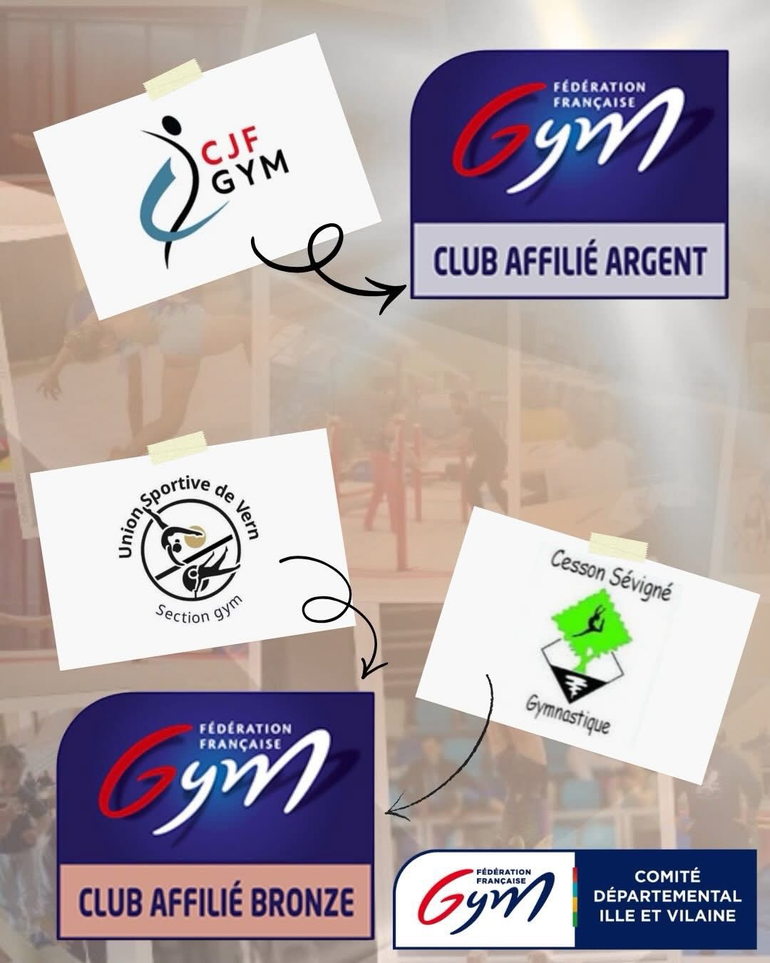 UNE DOUBLE RECONNAISSANCE POUR LE CJF GYM ! 
