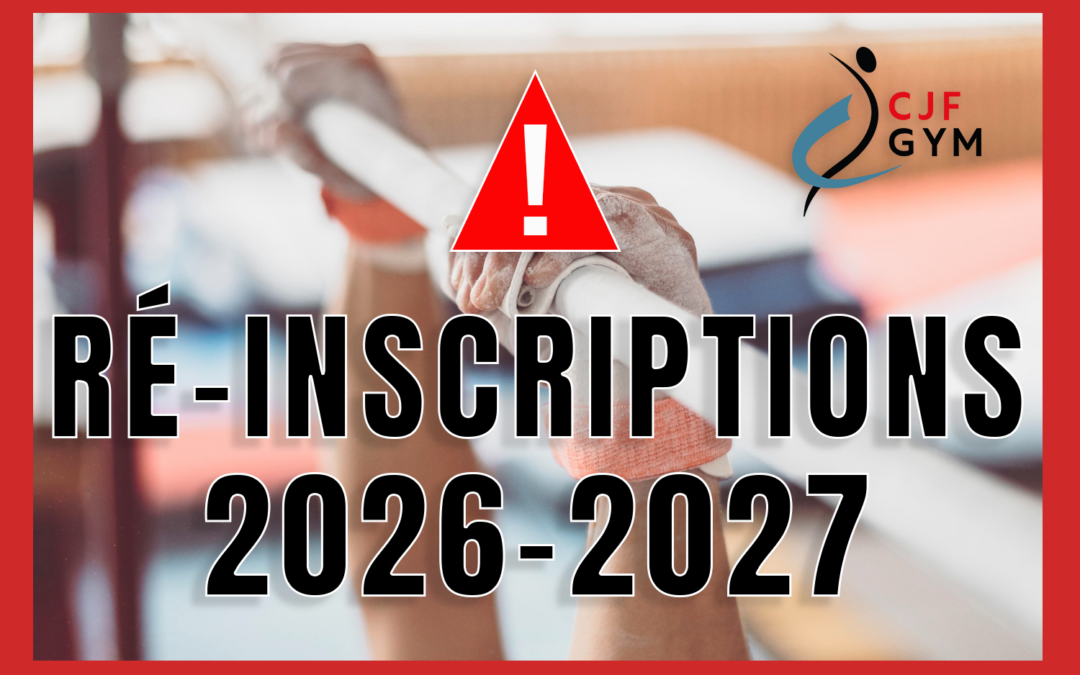 RÉ-INSCRIPTION JUSQU&rsquo;AU 1ER JUILLET