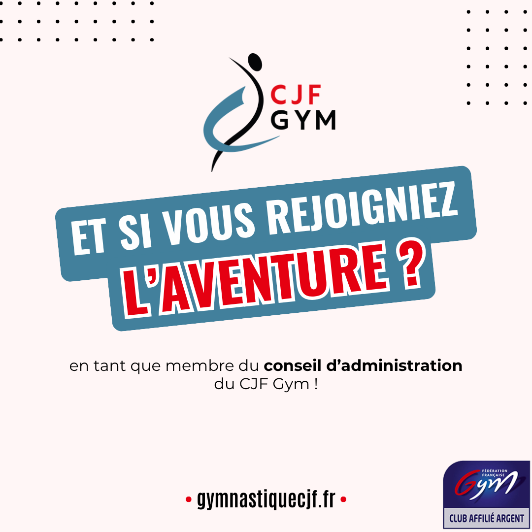 Devenir membre du CA du CJF Gym
